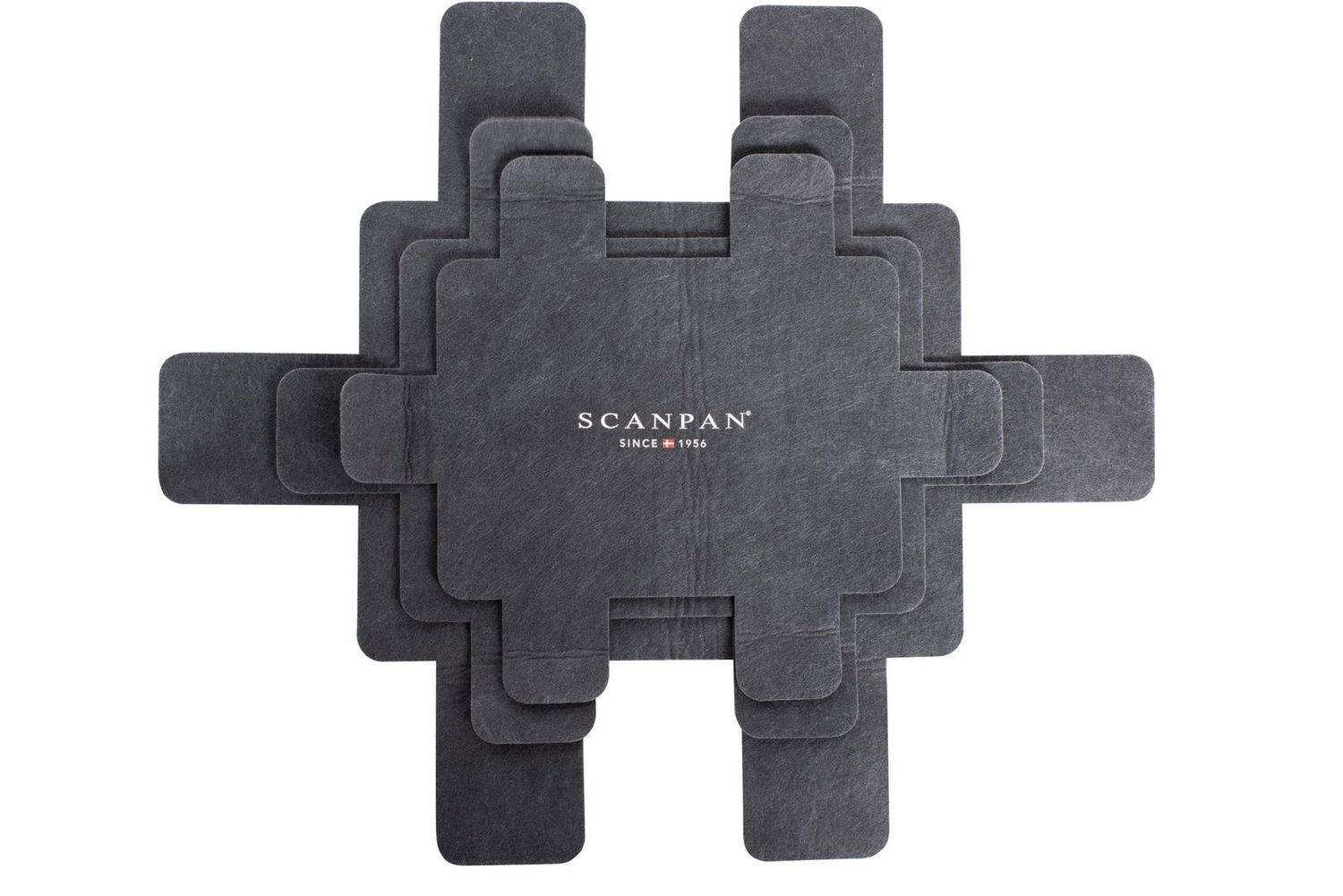 SCANPAN Classic Roaster Protector 3 Piece Set Felt Grey