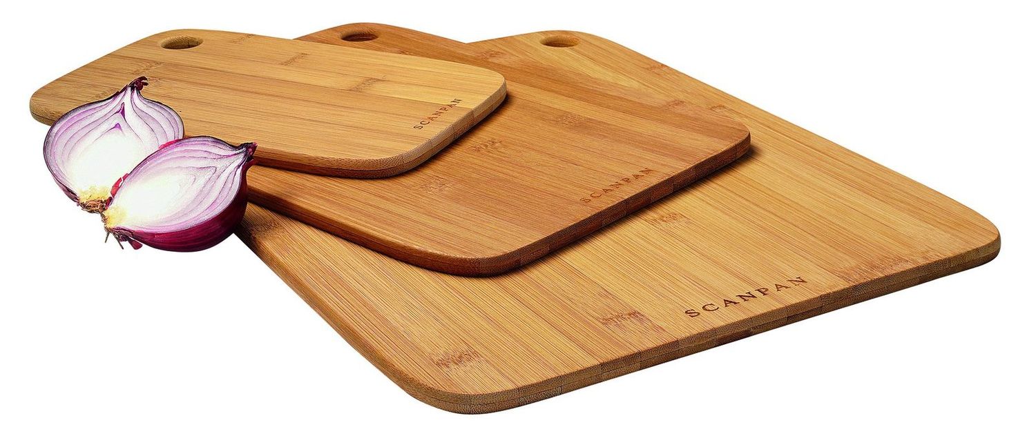 SCANPAN Bamboo 3 Piece Board Set