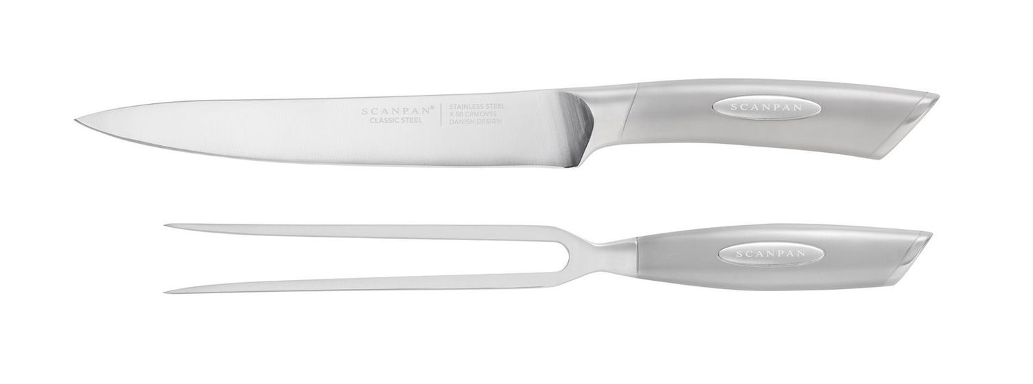 SCANPAN Classic Steel 2 Piece Carving Set