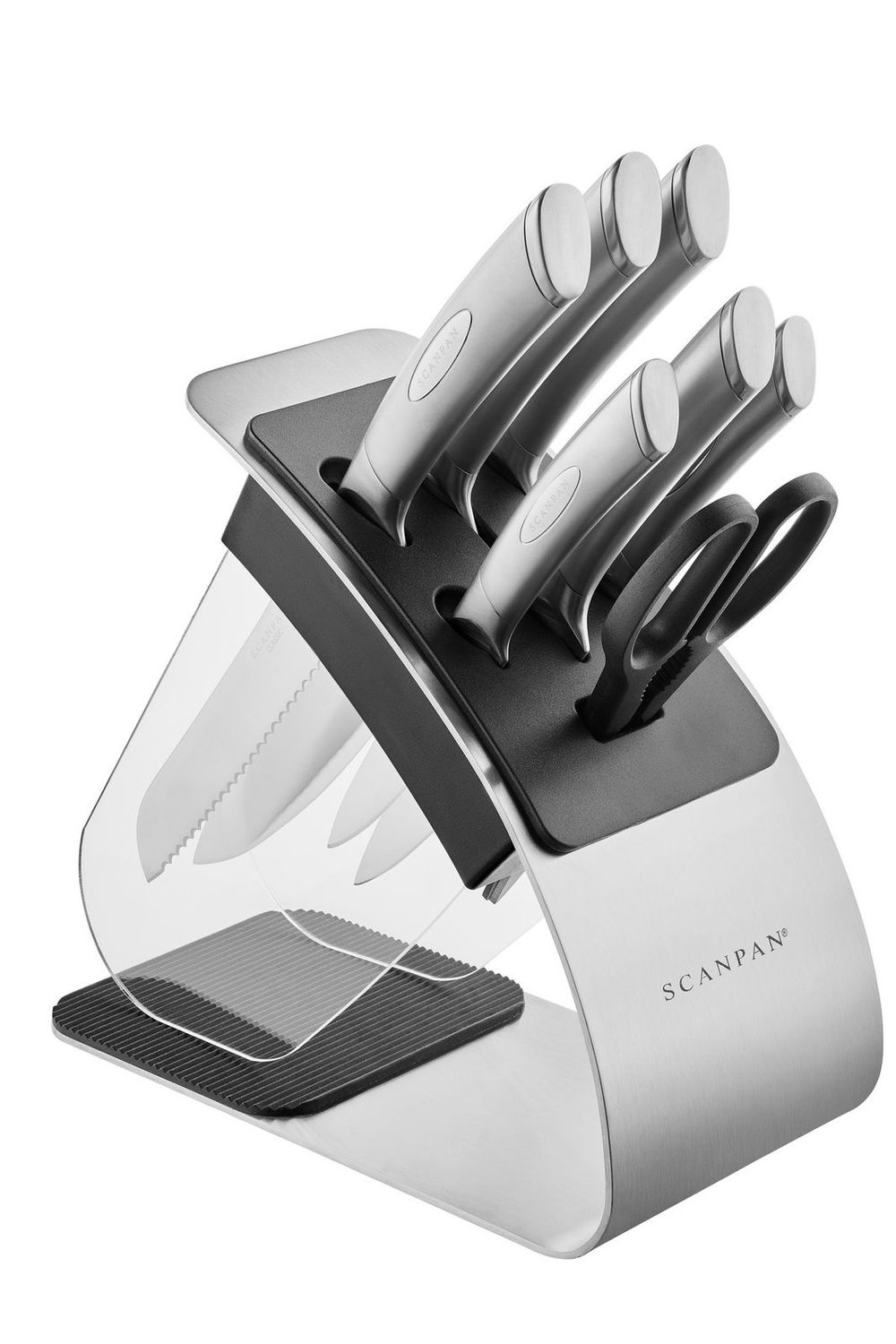 SCANPAN Classic Steel 8 Piece Eclipse Knife Block Set