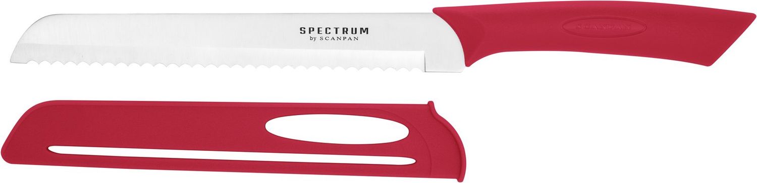SCANPAN Spectrum Bread Knife 20cm - Red