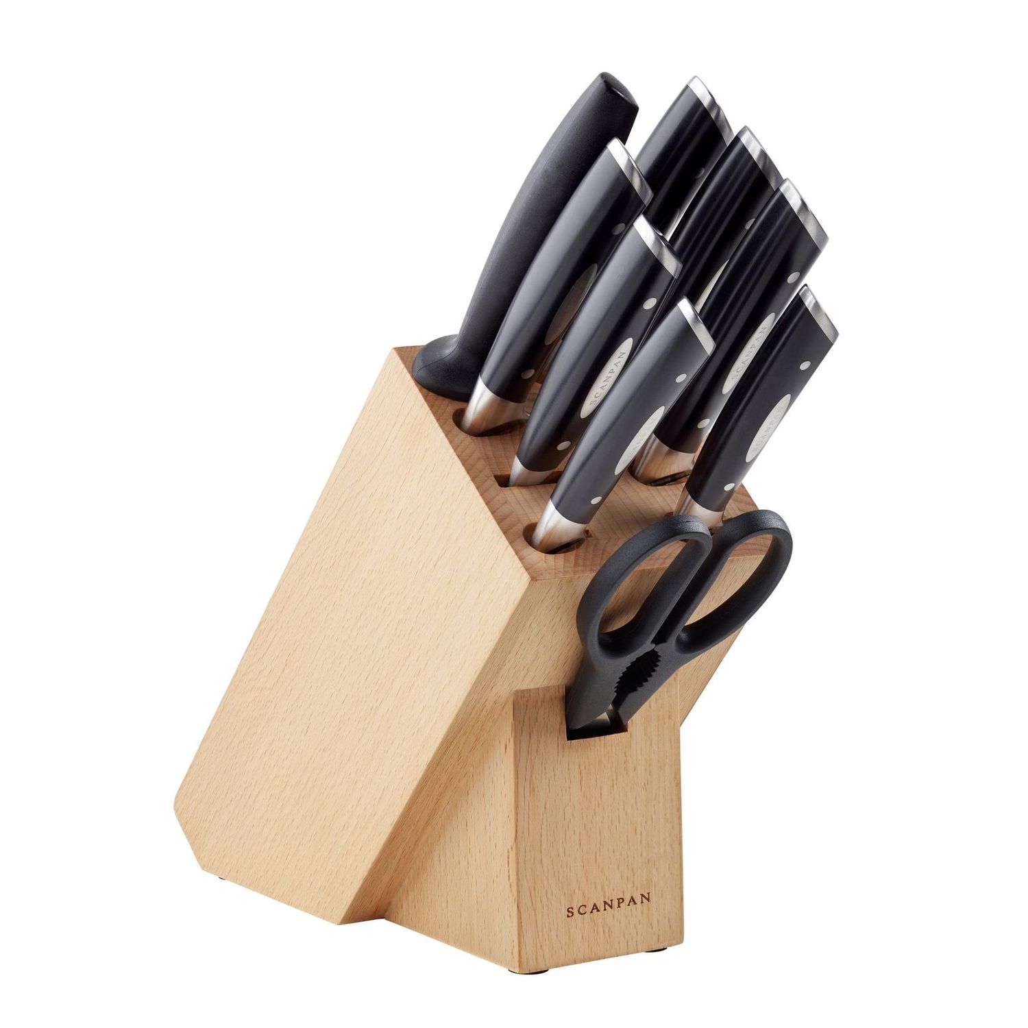 SCANPAN Classic 10 Piece Knife Block Set