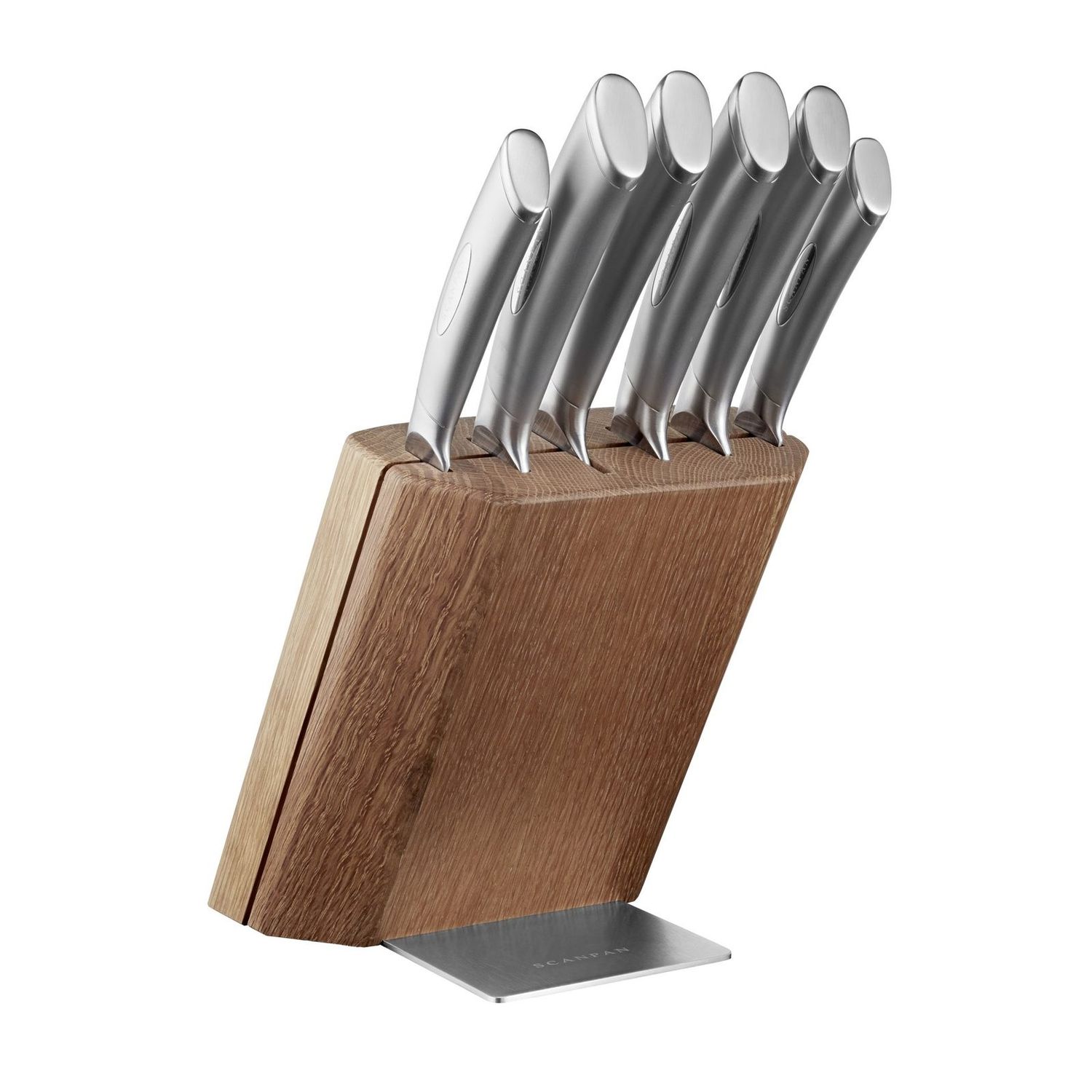 SCANPAN Classic Steel 7 Piece Knife Block Set