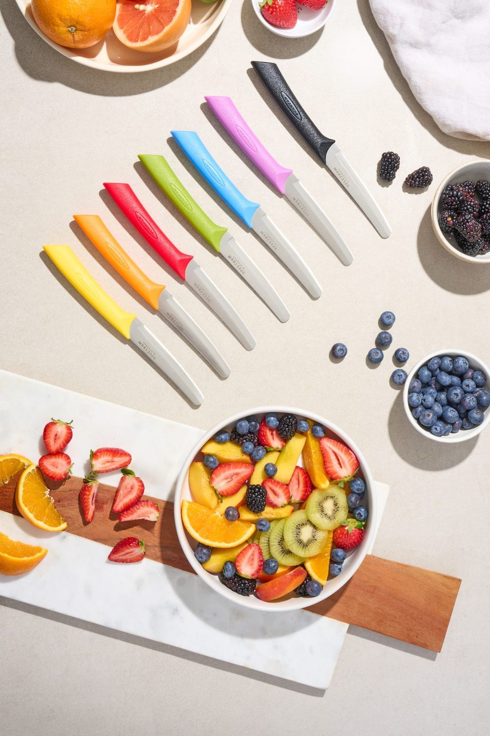 SCANPAN Spectrum Steak Knife 6 Piece Set 10cm - Coloured