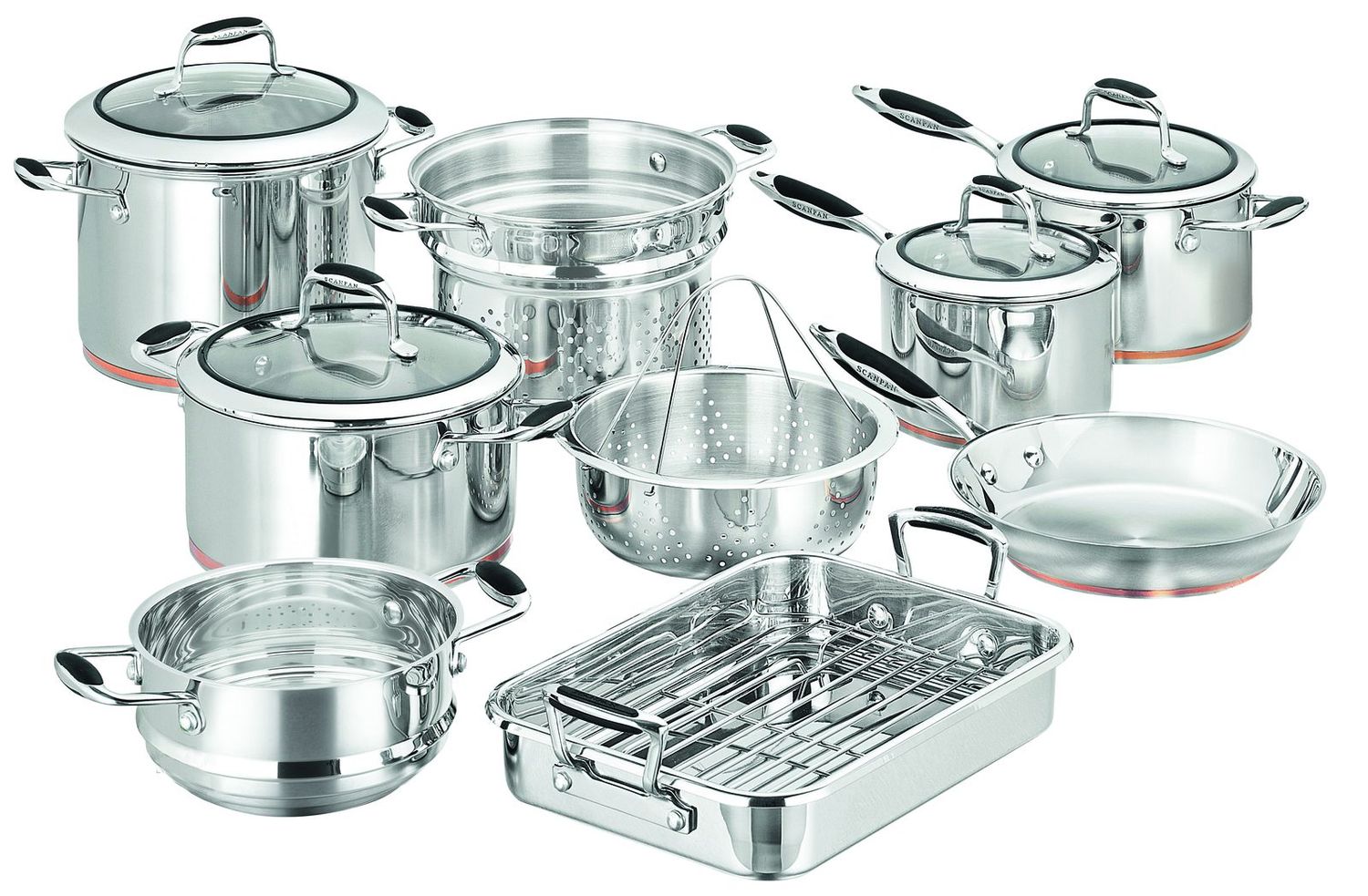 SCANPAN Coppernox 9 Piece Cookware Set