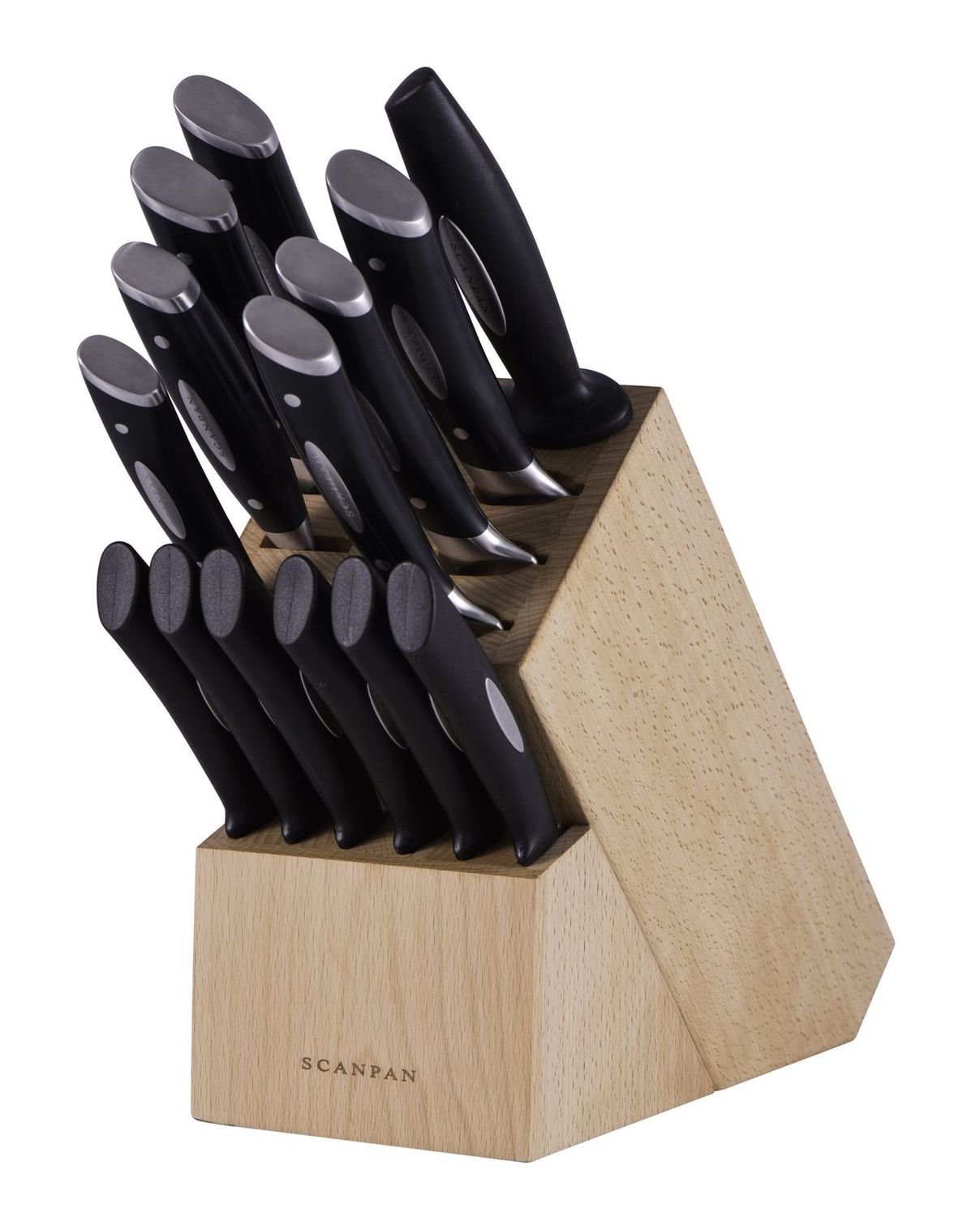SCANPAN Classic 15 Piece Cutlery Block Set
