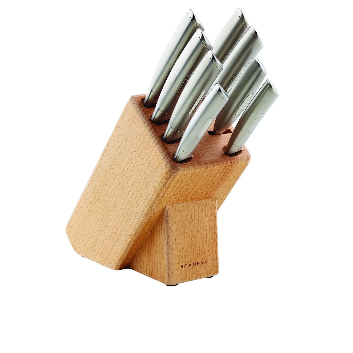 SCANPAN Classic Steel 9 Piece Knife Block Set