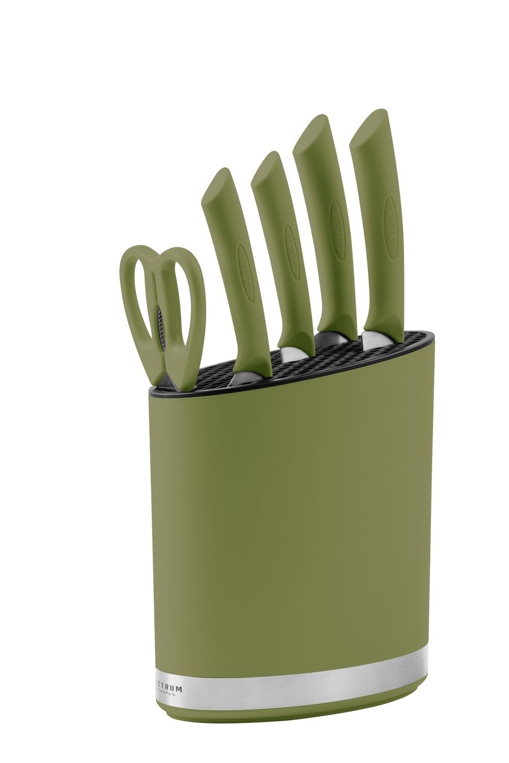 SCANPAN Spectrum by SCANPAN Universal Knife Block - Spinach Green