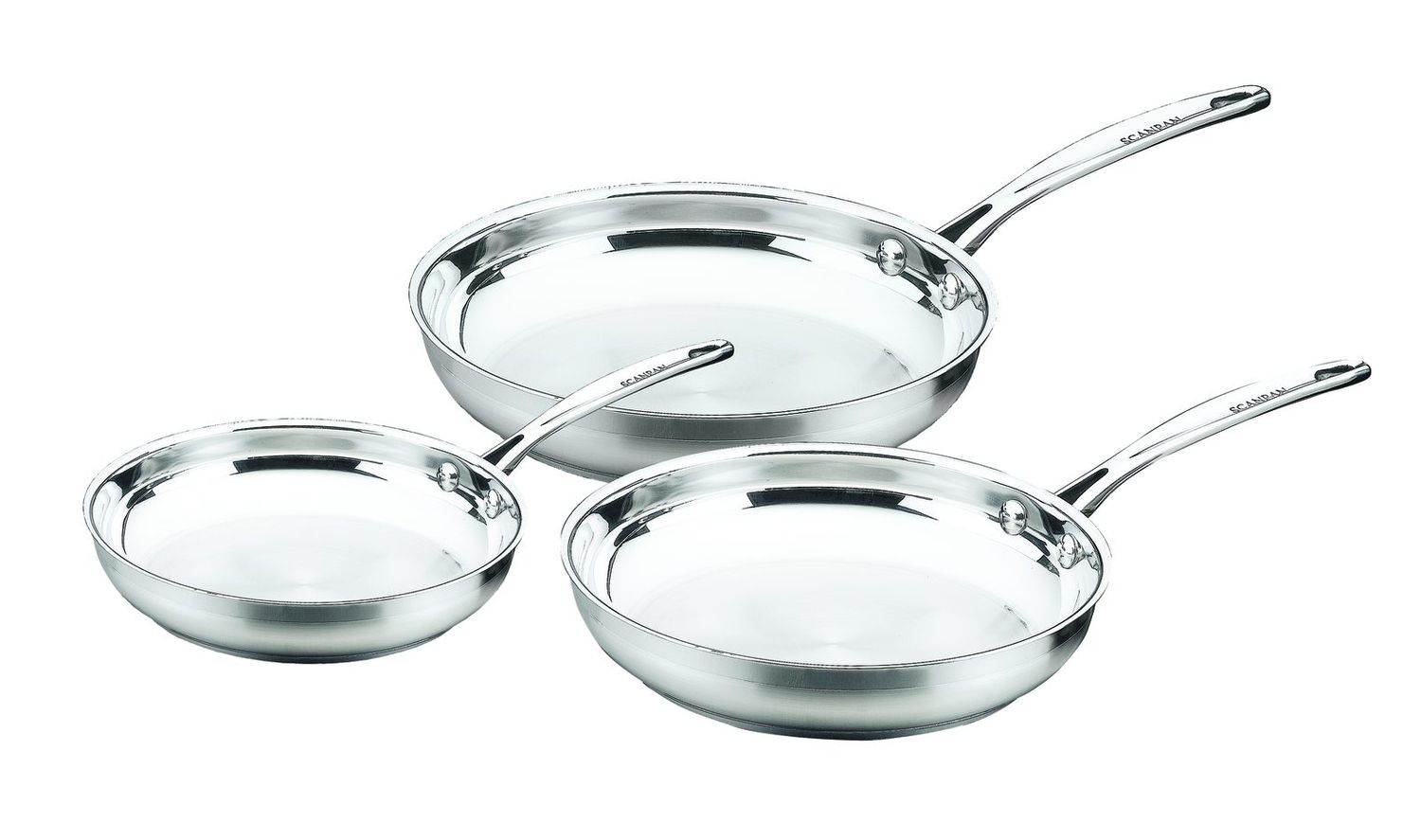 SCANPAN Impact Fry Pan in Sleeve Set- 3 Piece