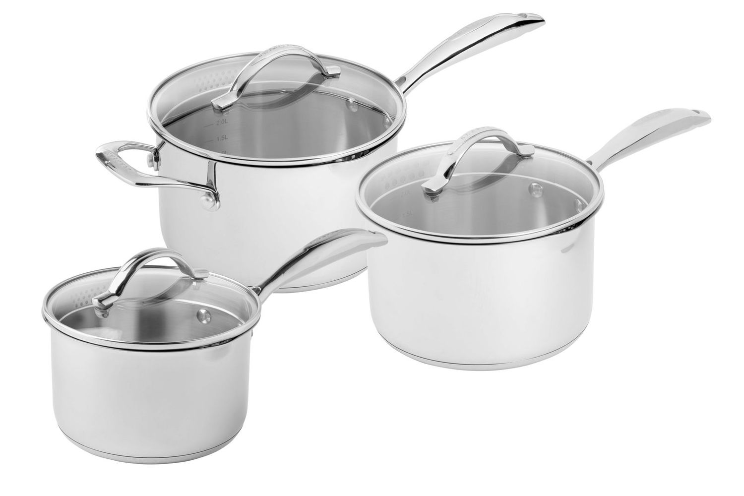 SCANPAN STS 3 Piece Saucepan Set