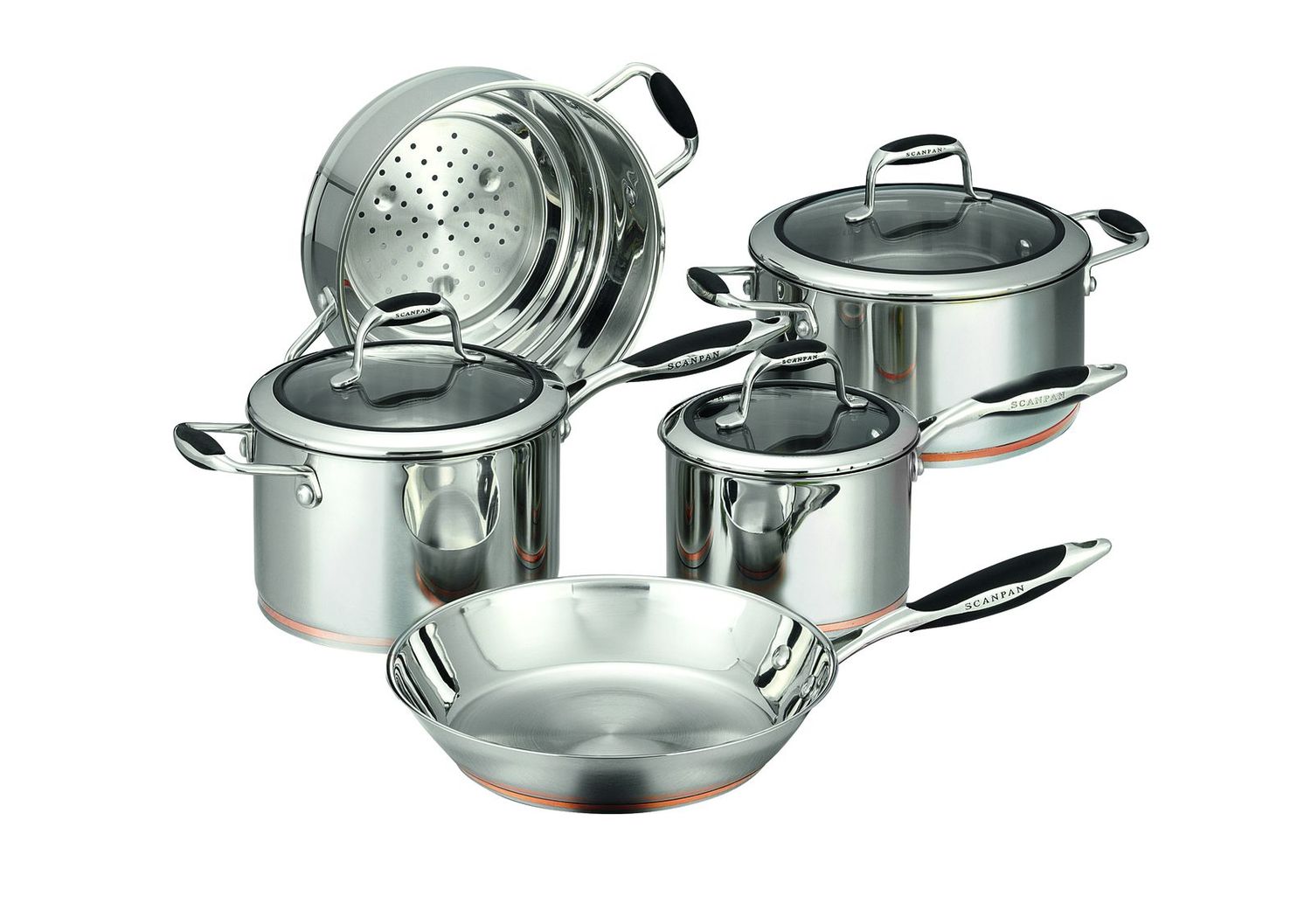 SCANPAN Coppernox 5 Piece Cookware Set