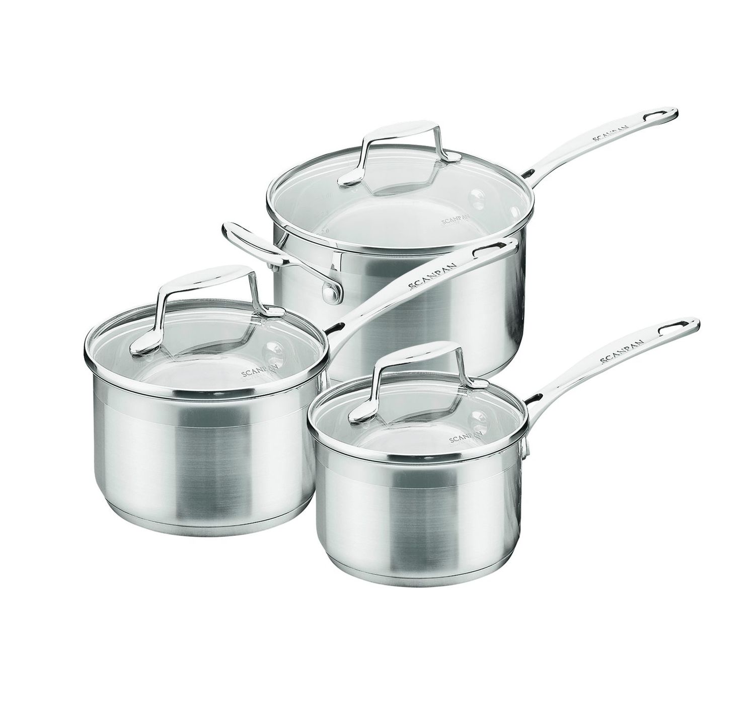 SCANPAN Impact 3 Piece Saucepan Set