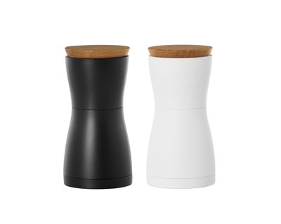 AdHoc Twin Pepper and Salt Mill Set 13.3cm - Black and White