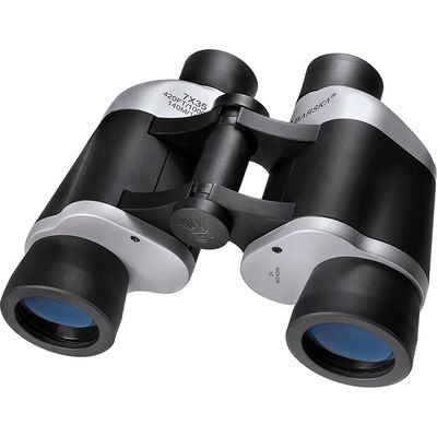 BARSKA 7x35 Focus Free Binoculars - Silver and Black