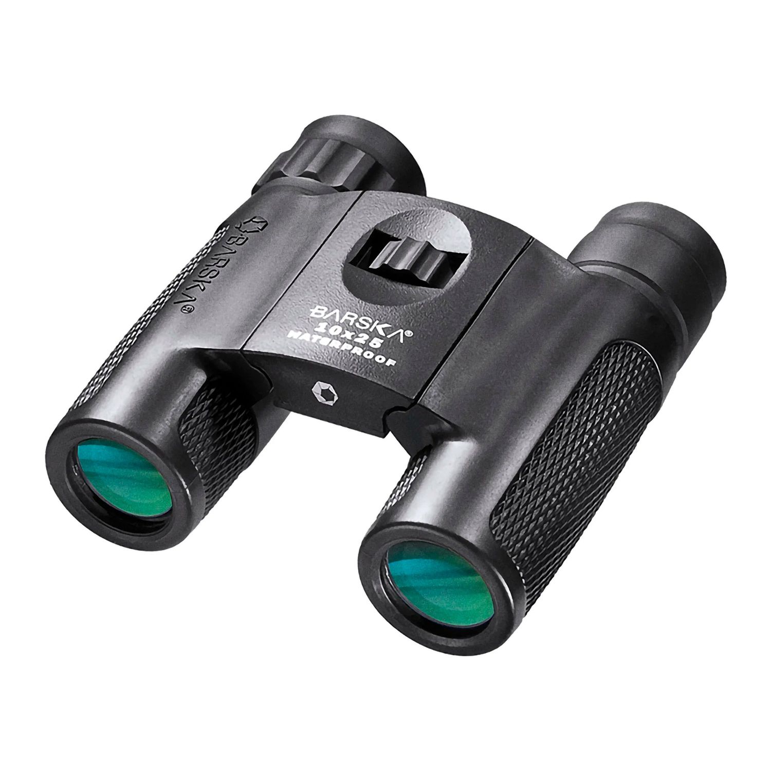BARSKA 10x25 Blackhawk Waterproof Compact Binoculars - Black