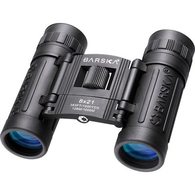 BARSKA 8x21 Lucid View Compact Binoculars - Black