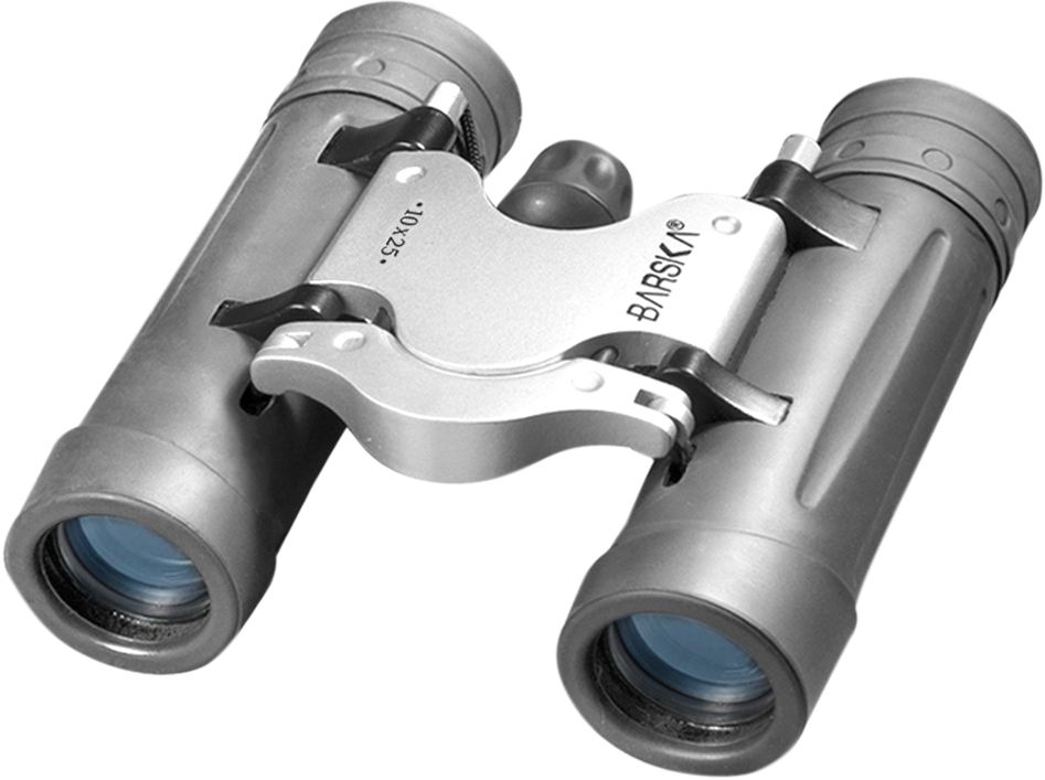 BARSKA 10x25 Trend Compact Binoculars - Grey
