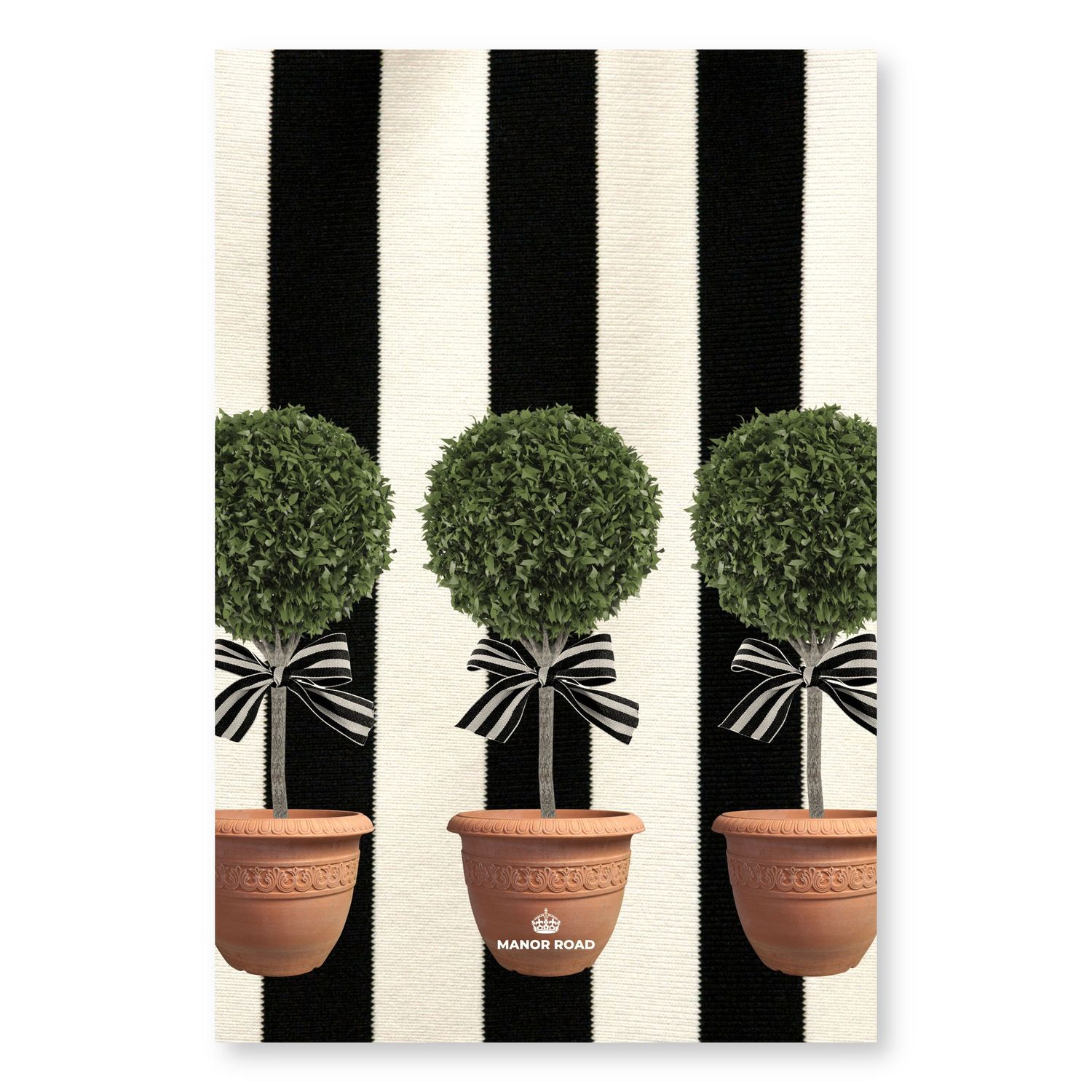MANOR ROAD Microfibre Tea Towel - Topiary