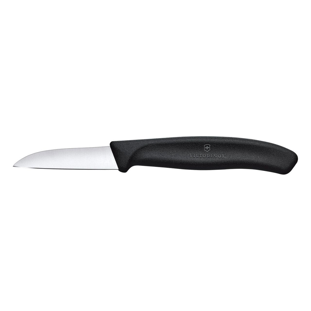 VICTORINOX Swiss Classic Paring Knife, 6cm - Black - Straight Edge Blade Protector