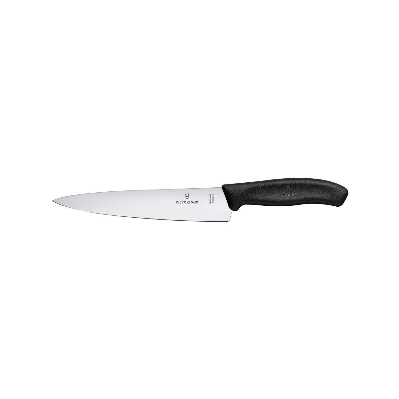 VICTORINOX Chef's Knife, Pointed Tip, Straight Edge - Black - 19 cm Gift Box