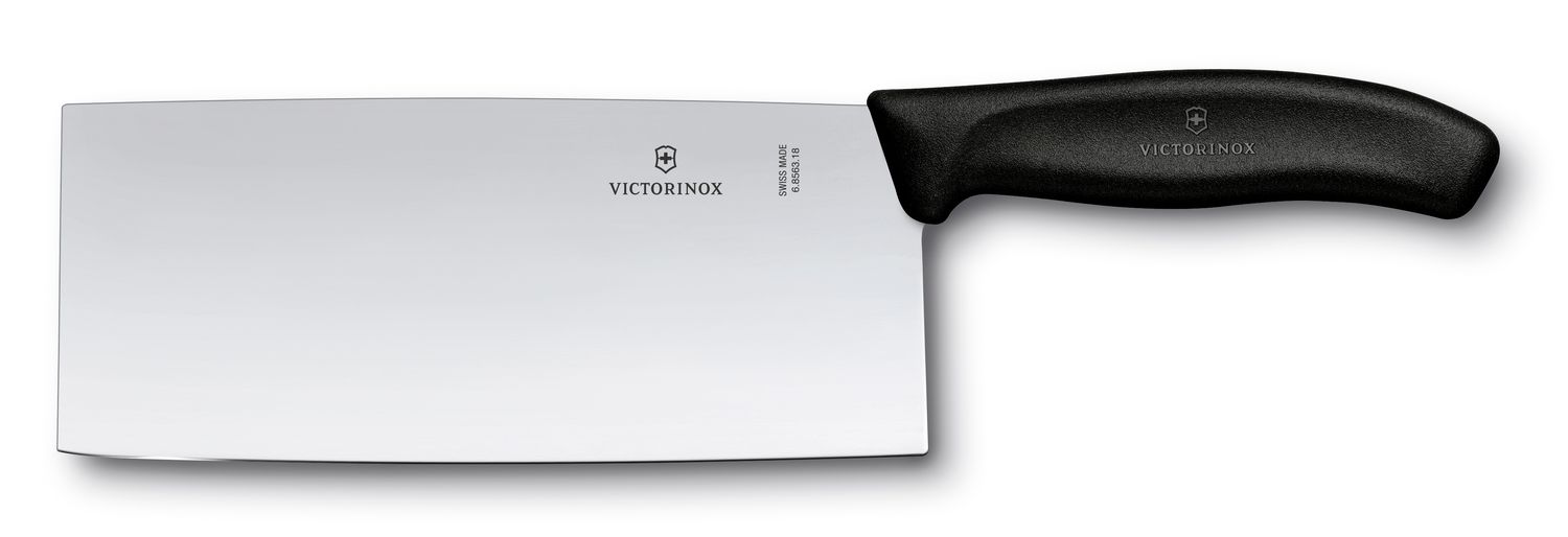 VICTORINOX Swiss Classic Chinese Chef’s Knife - Black - 18 cm