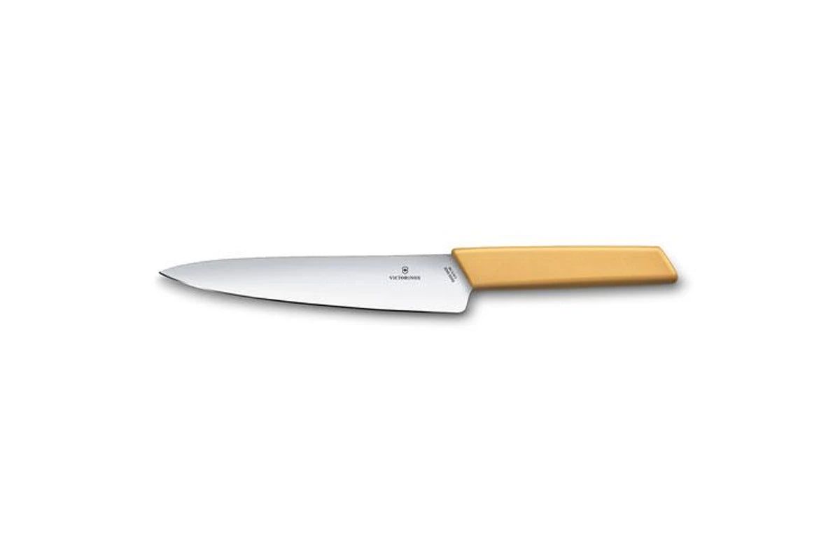 VICTORINOX Swiss Modern Carving Knife, 19cm, Black - Honey