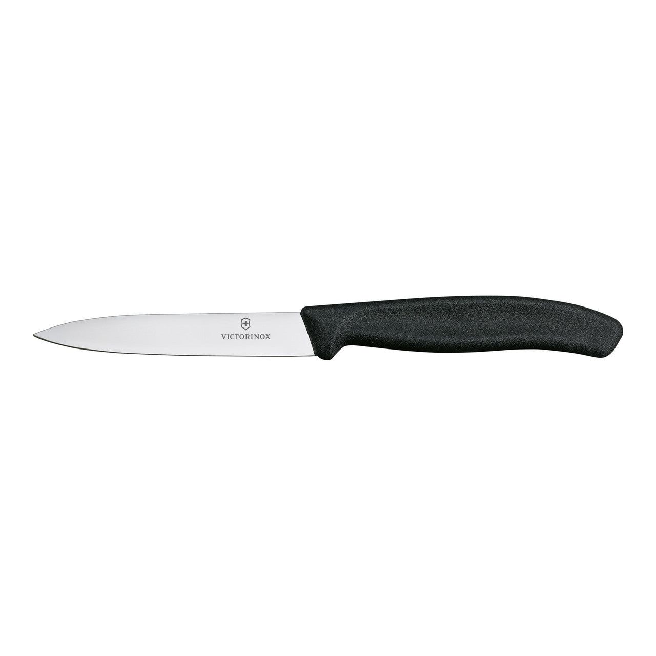 VICTORINOX Swiss Classic Paring Knife, 10cm, Straight Edge - Black Blade Protector