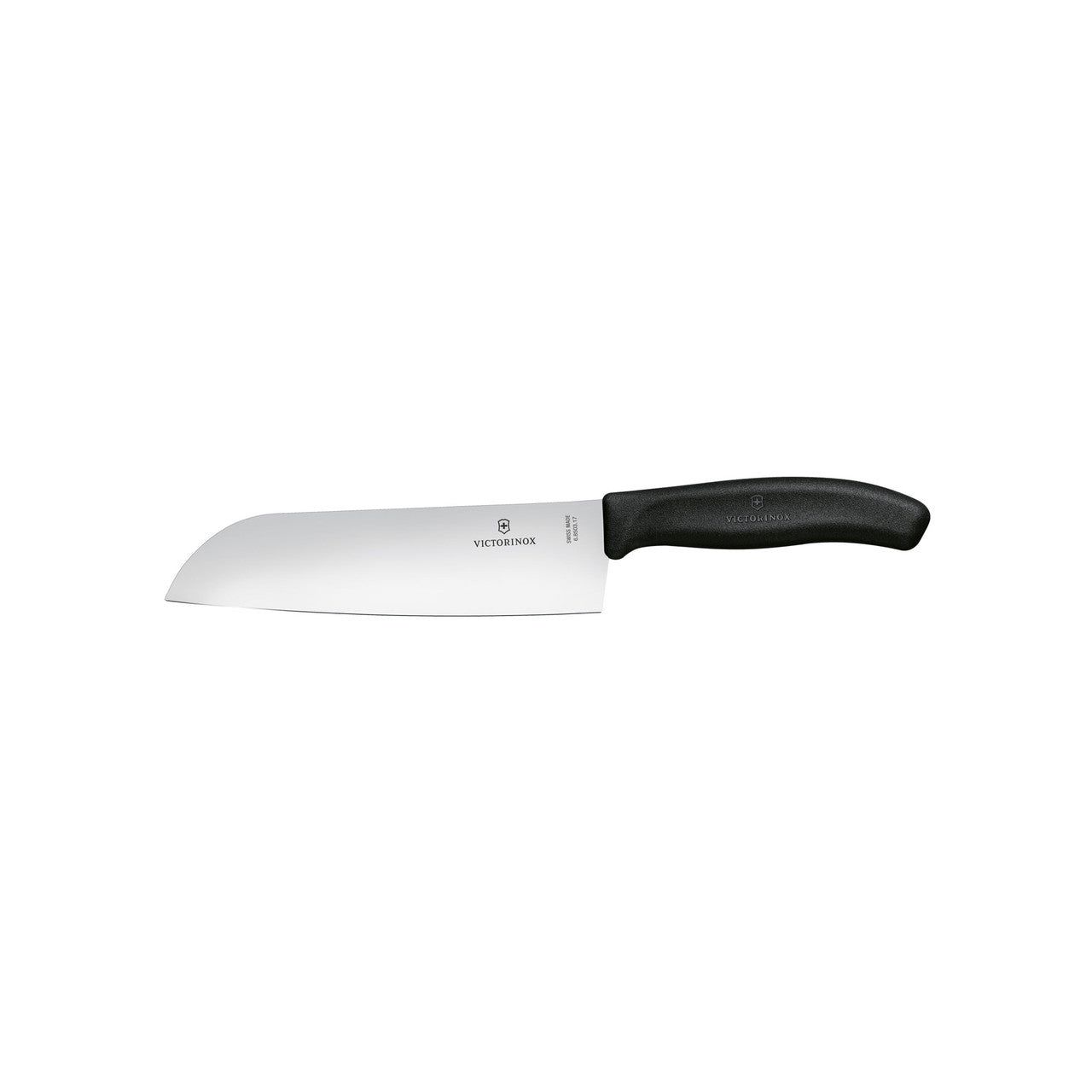 VICTORINOX Swiss Classic Santoku Knife, 17cm - Black - Straight Edge Gift Box