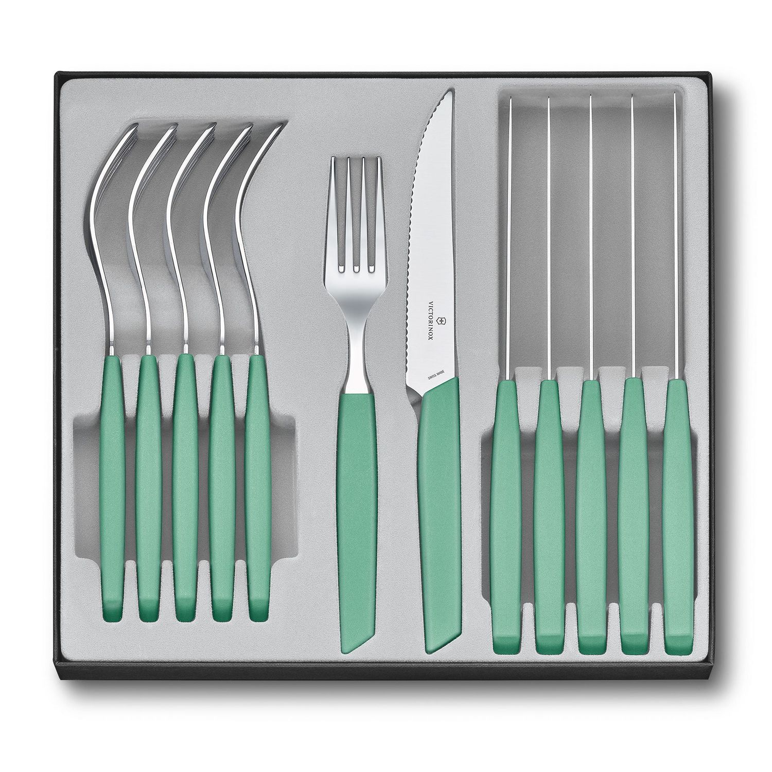 VICTORINOX Swiss Modern Table Set (Steak Knife), 12 Piece - Mint Gift Box