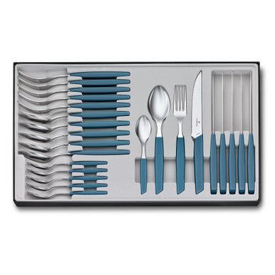 VICTORINOX Swiss Modern Table Set (Steak Knife), 24 Piece - Gift Box