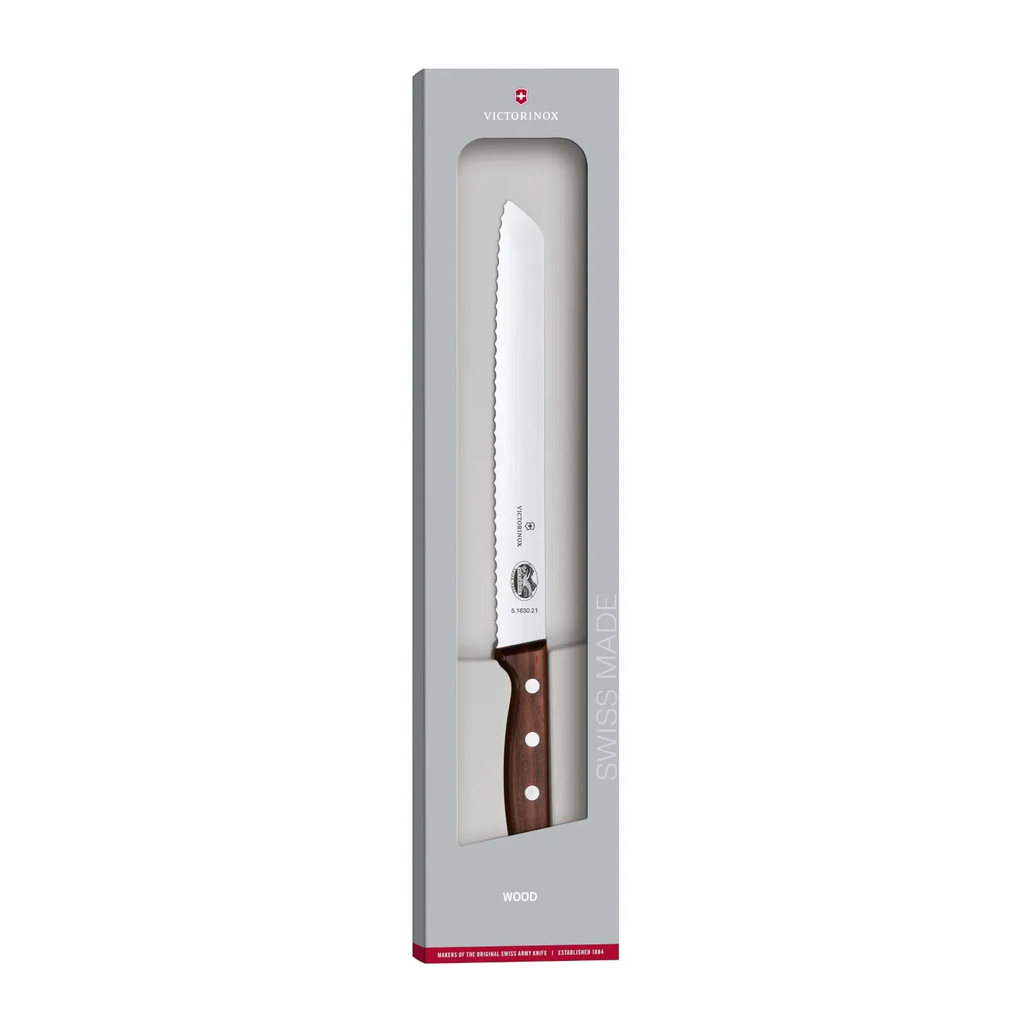 VICTORINOX Bread Knife - Wavy Edge - 21 cm - Gift Box