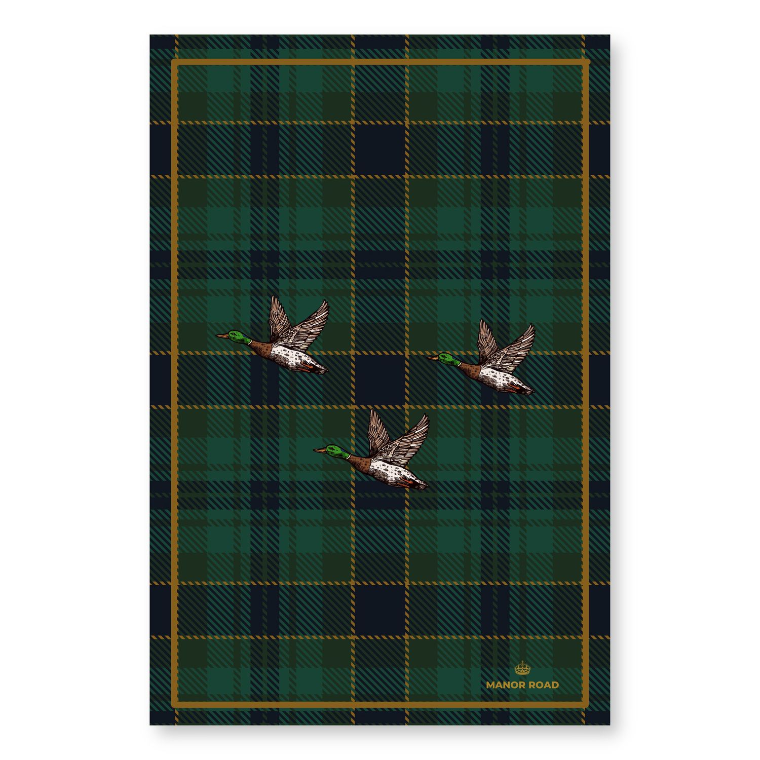 MANOR ROAD Microfibre Tea Towel - Flying Mallards