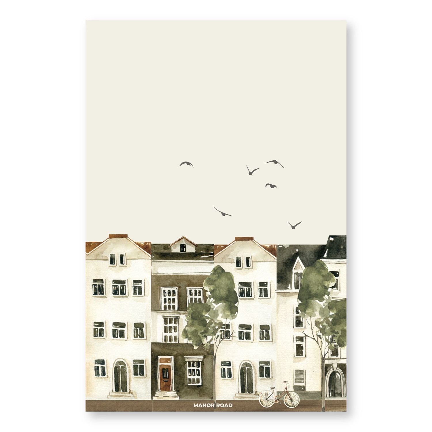 MANOR ROAD Microfibre Tea Towel - City Life