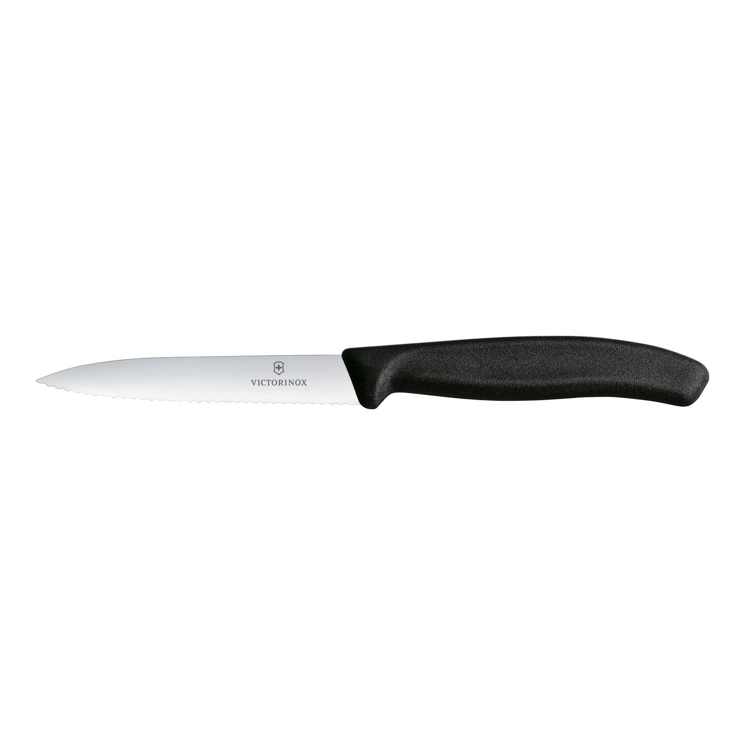 VICTORINOX Swiss Classic Paring Knife | Wavy Edge | 10 cm - Black Blade Protector