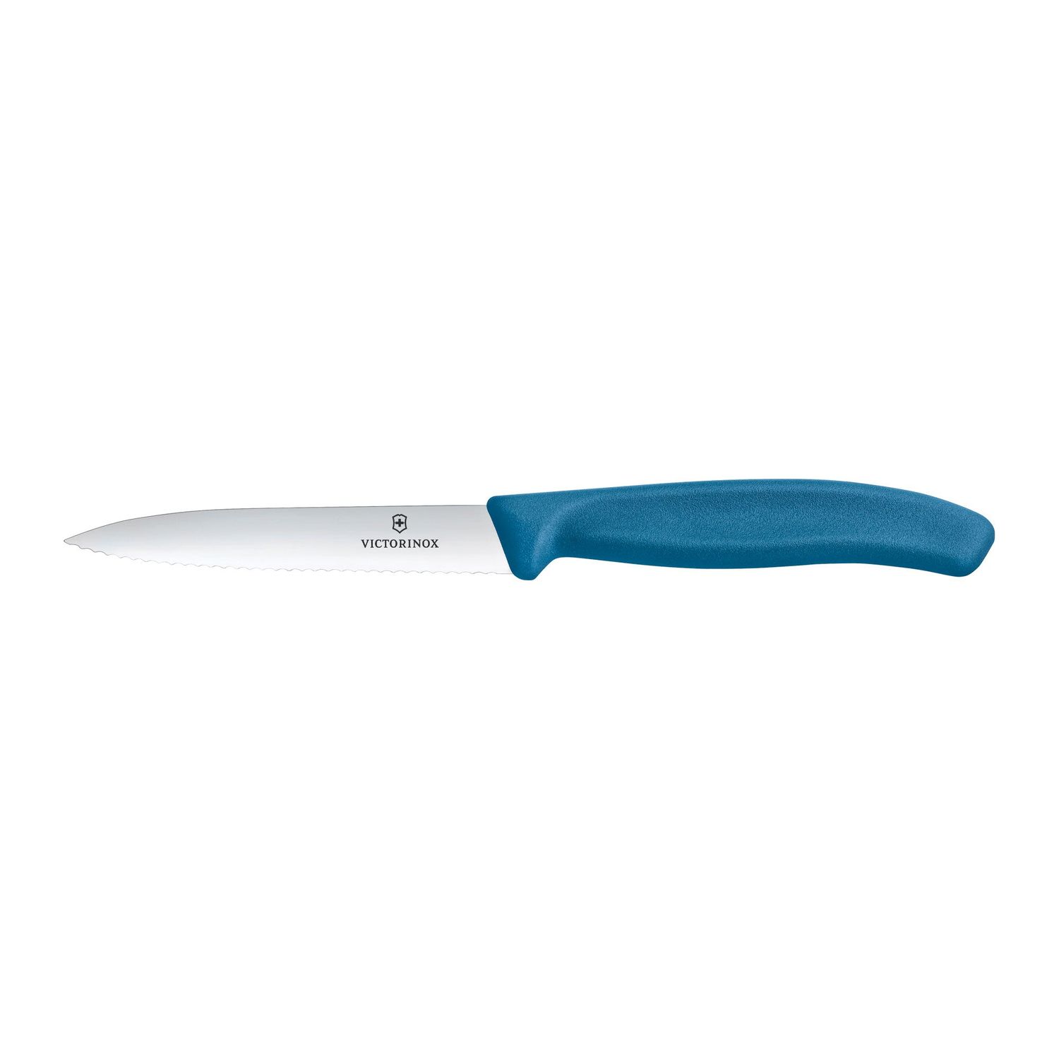 VICTORINOX Swiss Classic Paring Knife - Blue - 10 cm - Wavy Edge