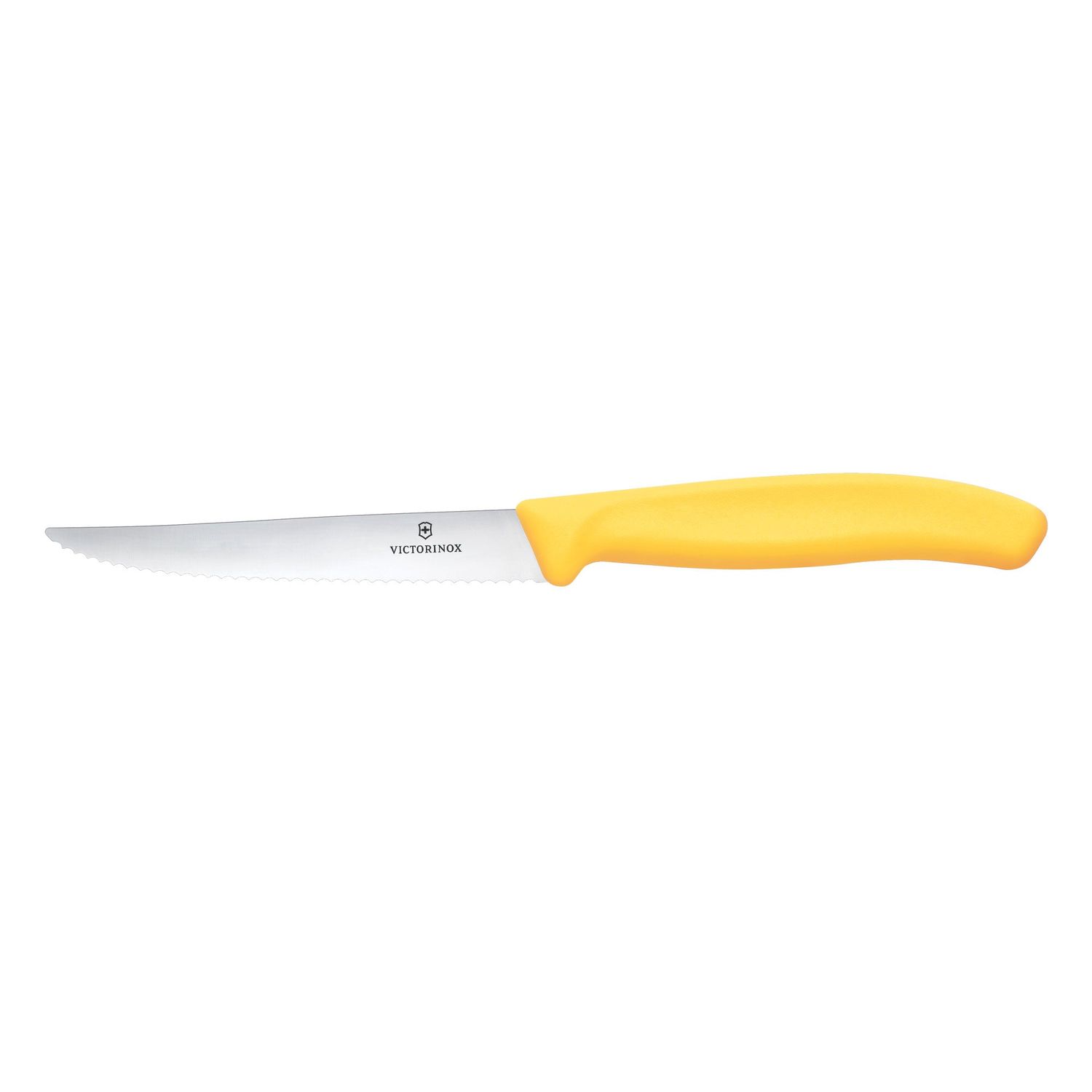 VICTORINOX Swiss Classic Steak &amp; Pizza Knife - Yellow - 11 cm