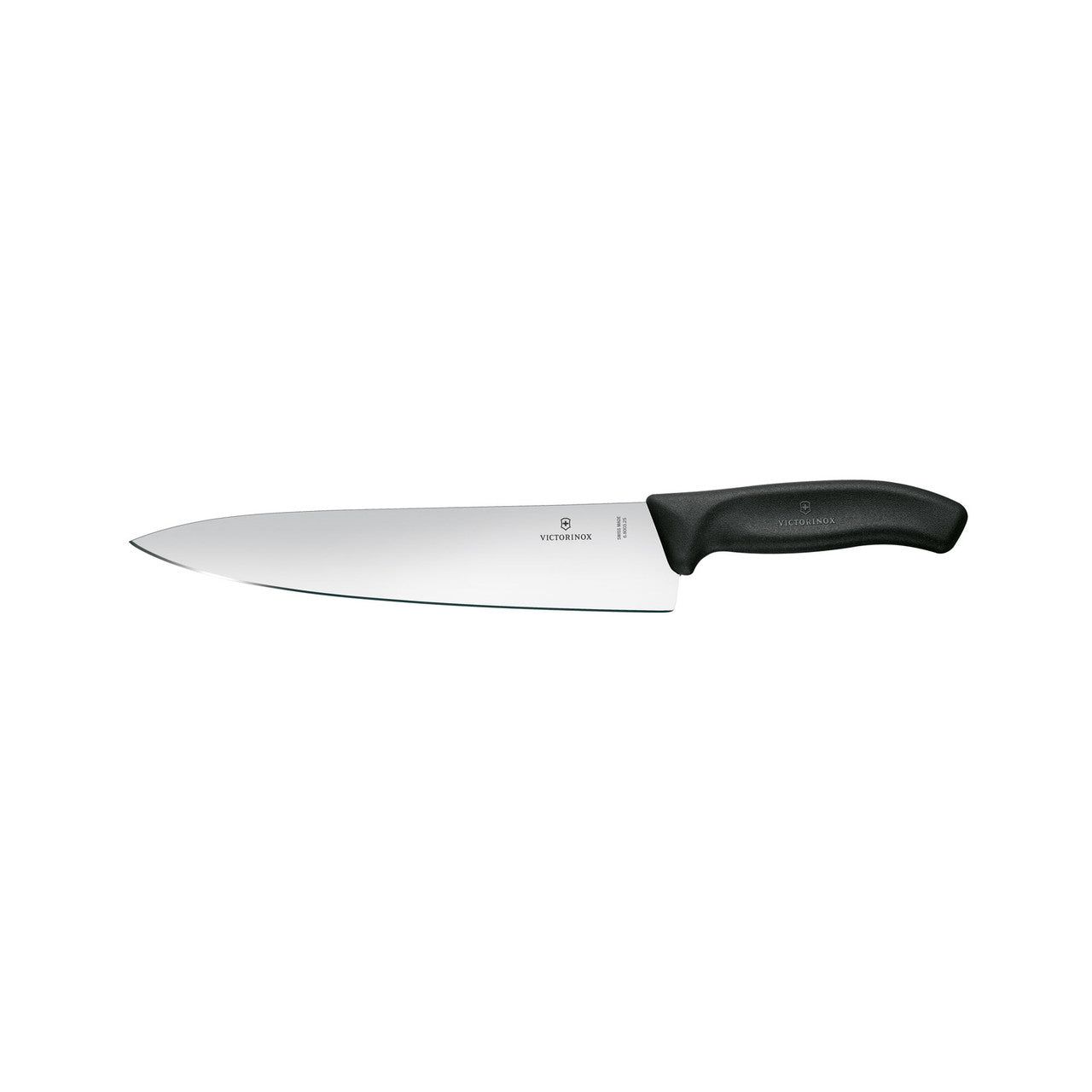 VICTORINOX Swiss Classic Carving Knife, 25cm - Black - Straight Edge Gift Box