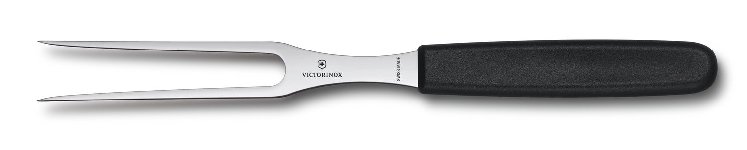 VICTORINOX Carving Fork - Prongs - Black - 15 cm Protective Sheath