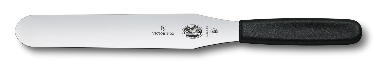 VICTORINOX Straight Blade Spatula Knife, Flexible, 15cm - Black