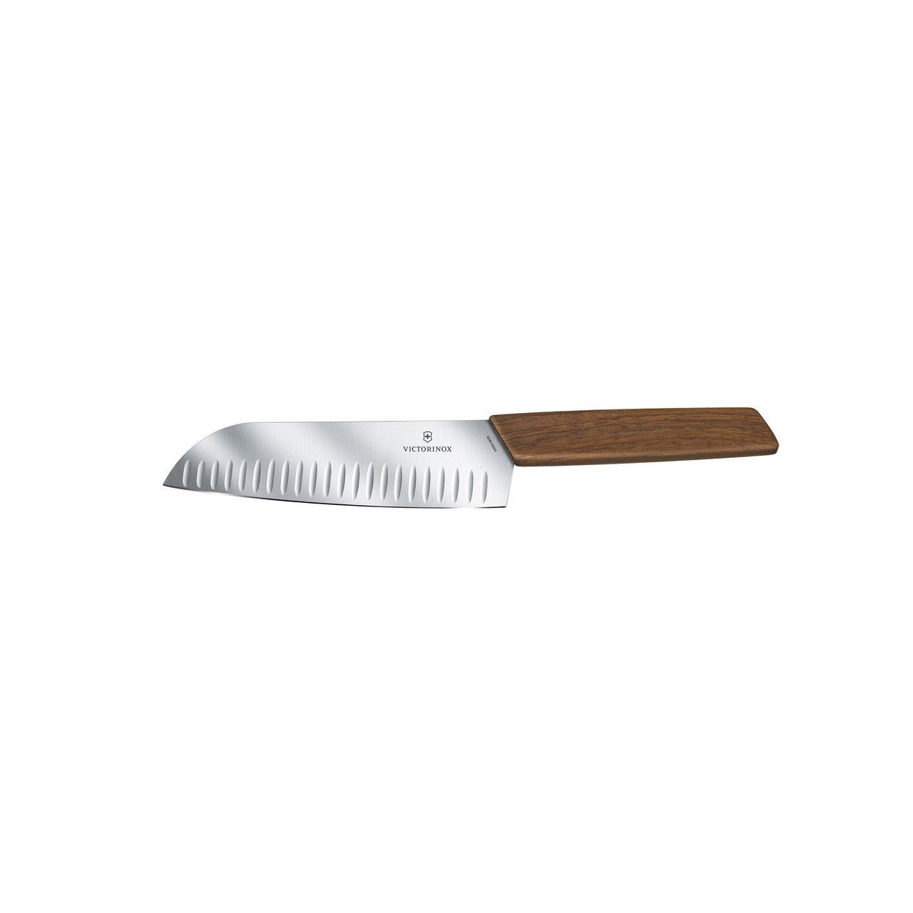 VICTORINOX Swiss Modern Santoku Knife, 17cm - Straight Edge - Blade Protector
