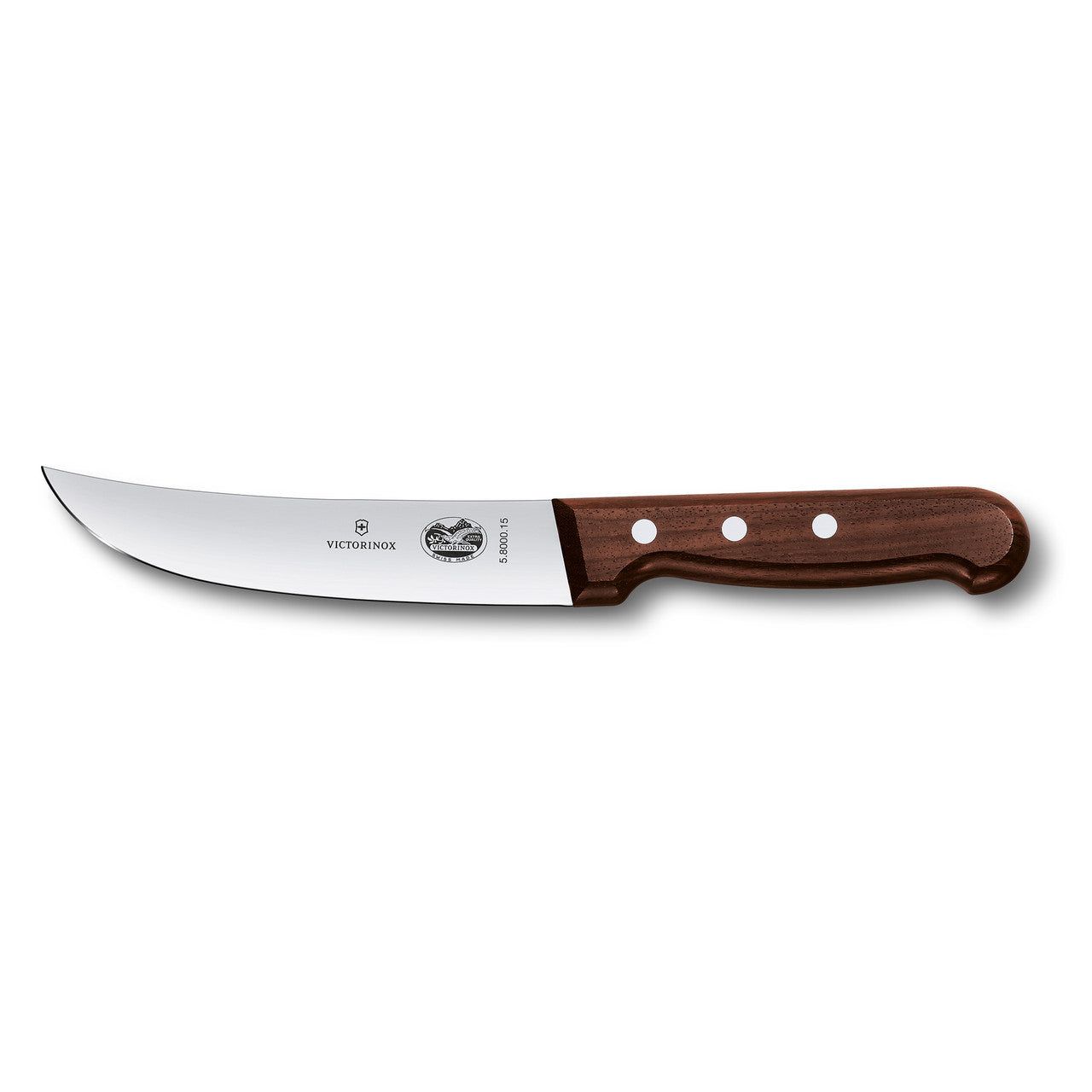 VICTORINOX Skinning Knife, 15cm Narrow Blade - Wood - Straight Edge