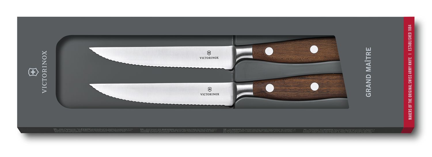 VICTORINOX Steak Knife 2 Piece Set - Gift Box