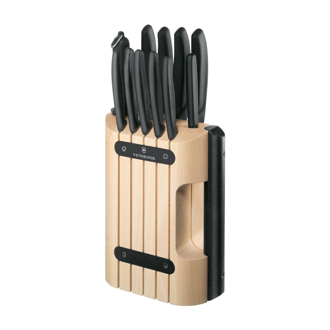 VICTORINOX Swiss Classic Cutlery Block, 11 Piece - Black Gift Box