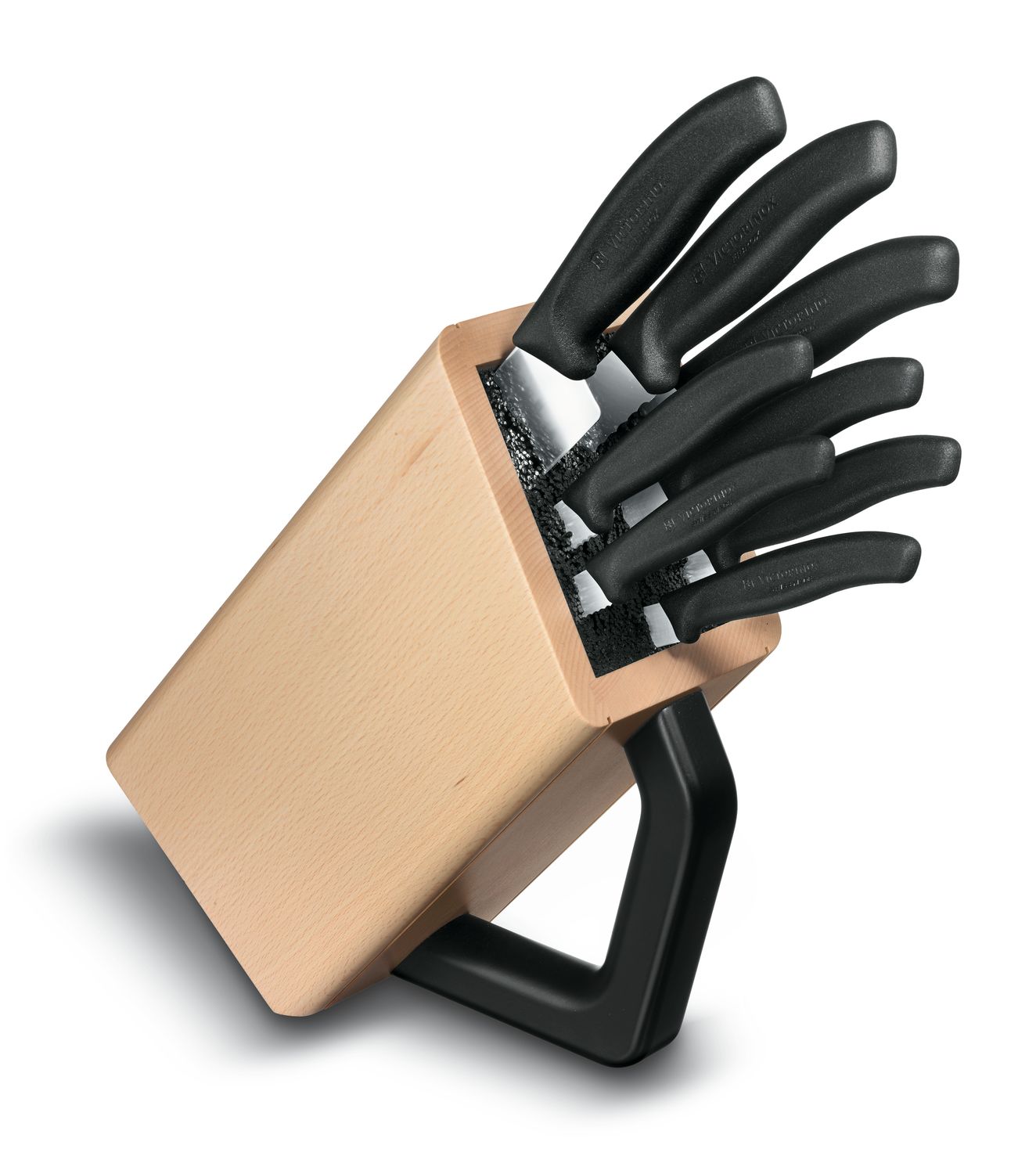 VICTORINOX 8 Piece Cutlery Block Set - Black Gift Box