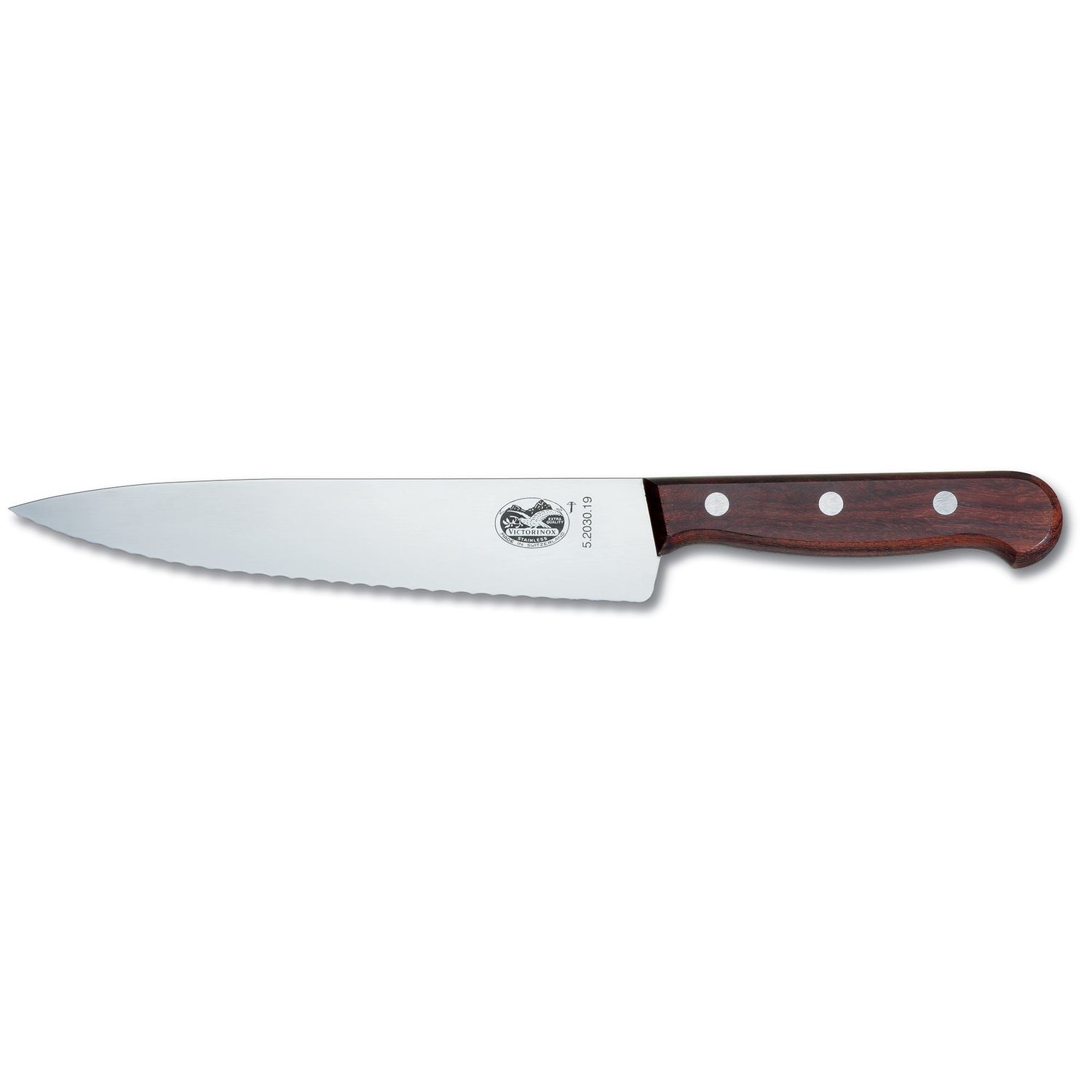 VICTORINOX Cooks-Carving Knife, 25cm, Wavy Edge