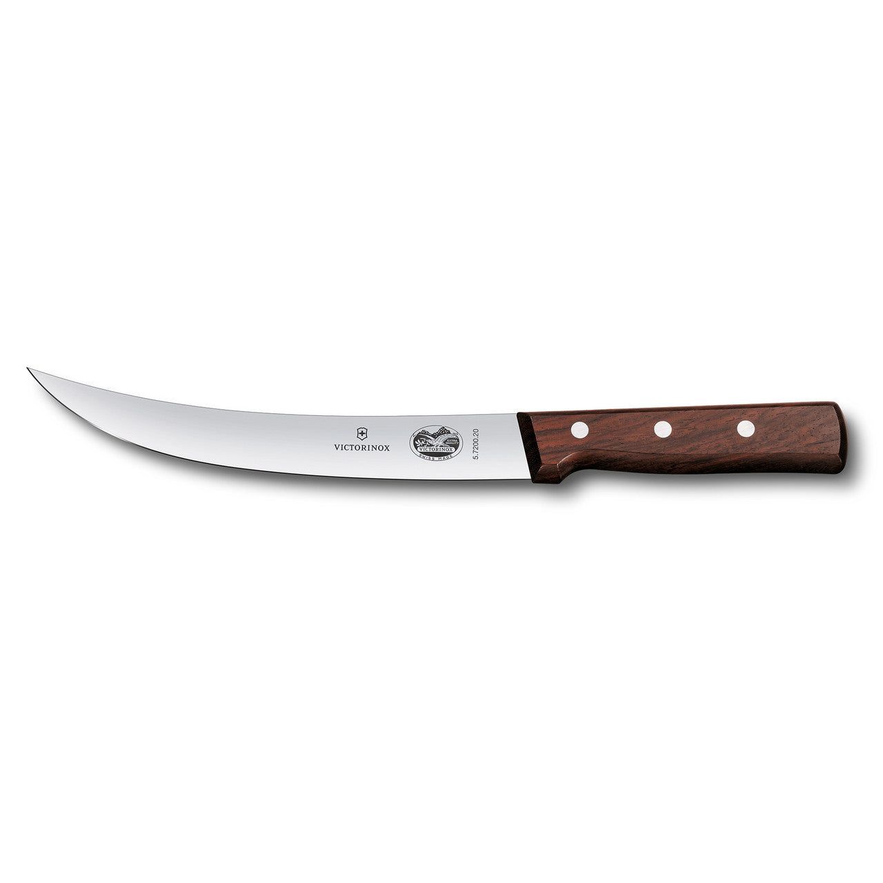 VICTORINOX Breaking Knife, 25cm Curved, Narrow Blade - Wood - Straight Edge