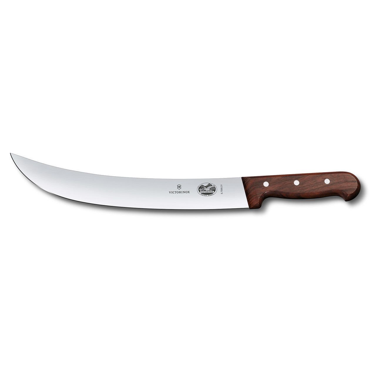 VICTORINOX Cimeter Knife, 36cm Curved, Wide Blade - Pine - Straight Edge