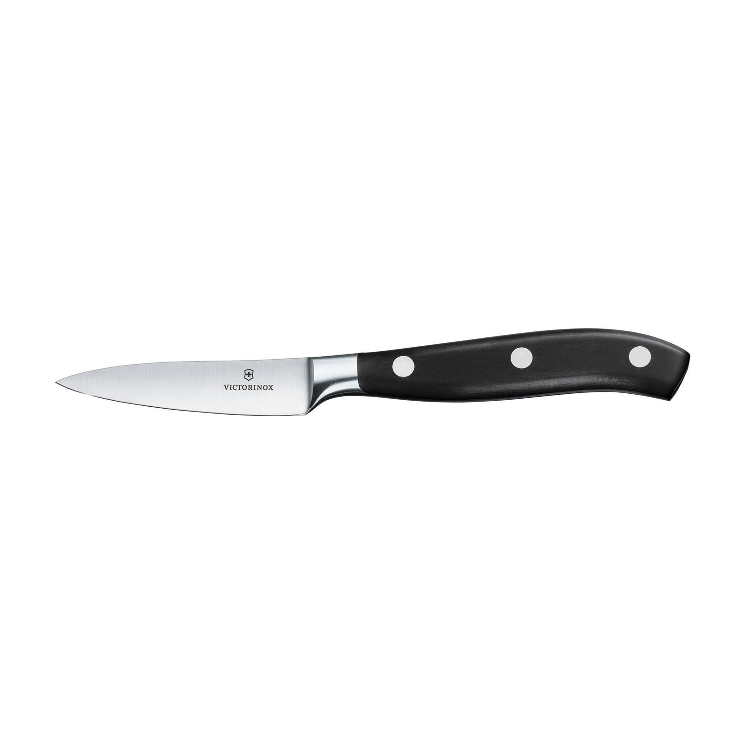 VICTORINOX Grand Maître Paring Knife, 10cm - Black - Straight Edge Gift Box