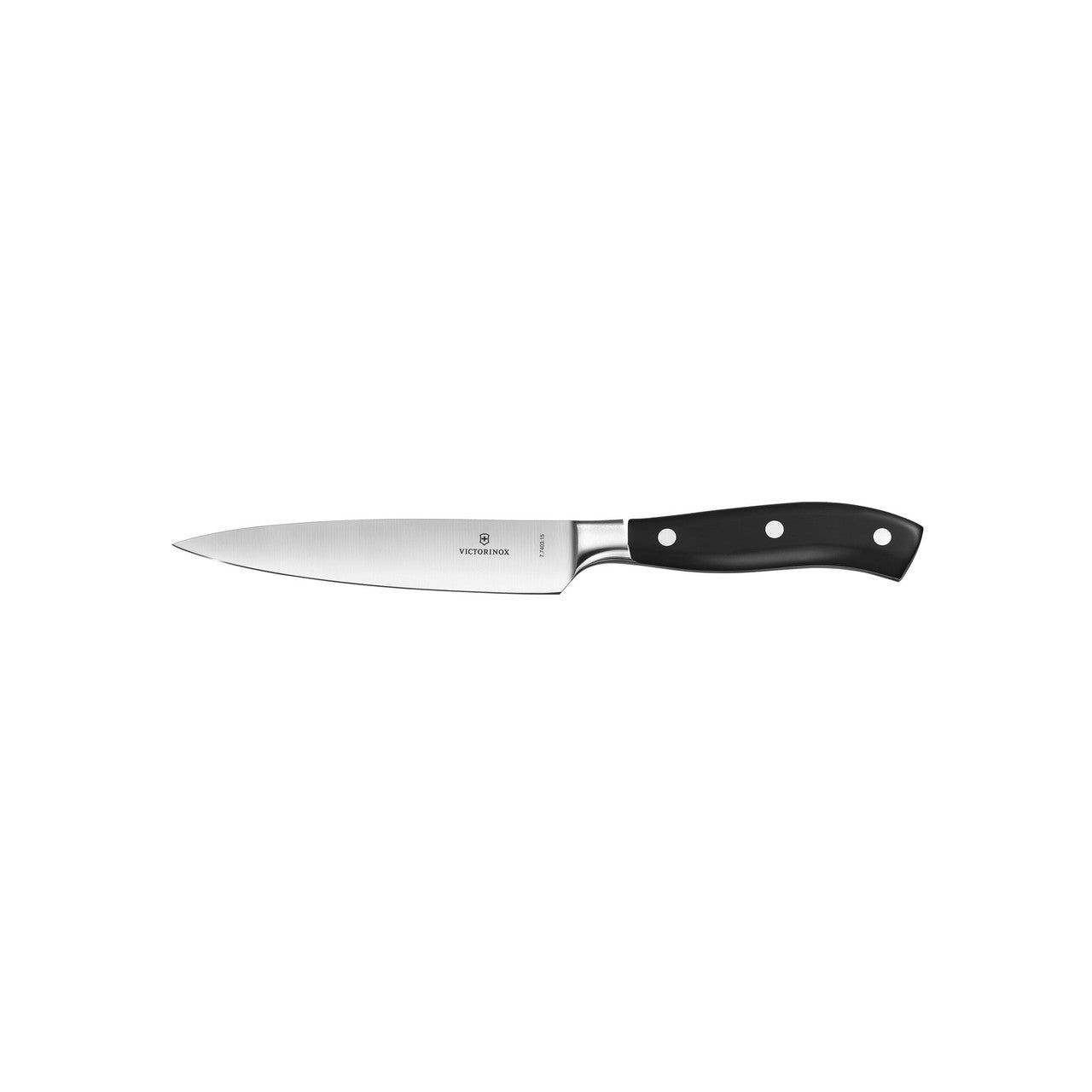 VICTORINOX Grand Maître Chef's Knife, 15cm - Black - Straight Edge Gift Box