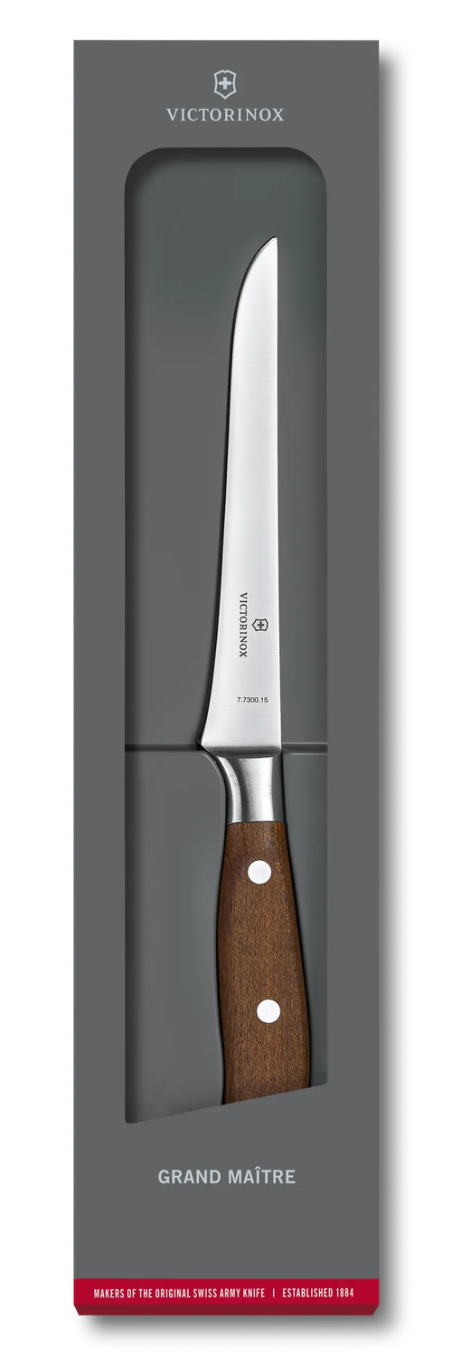 VICTORINOX Grand Maître Wood Boning Knife - 15 cm - Gift Box